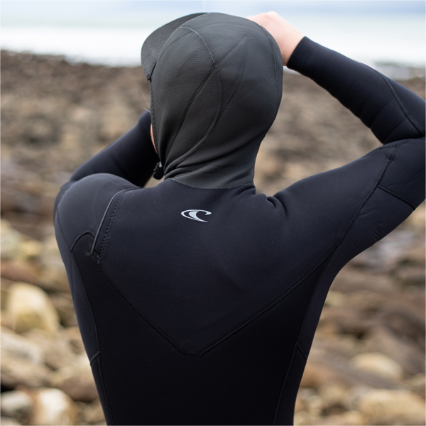 2026 O'Neill Dame Epic 6/4mm Chest Zip Med H&aelig;tte V&aring;ddragt 5653 - Black